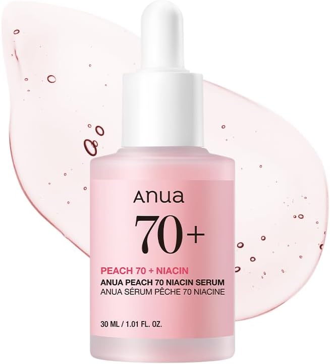 ANUA [Anua] Peach Suero De Niacinamide 70% 30ml l Tratamiento De Hiperpigmentación De Suero Facial Hidratante Iluminador Que Reduce La Melanina Belleza Limpia Diaria Cosmetico Coreano