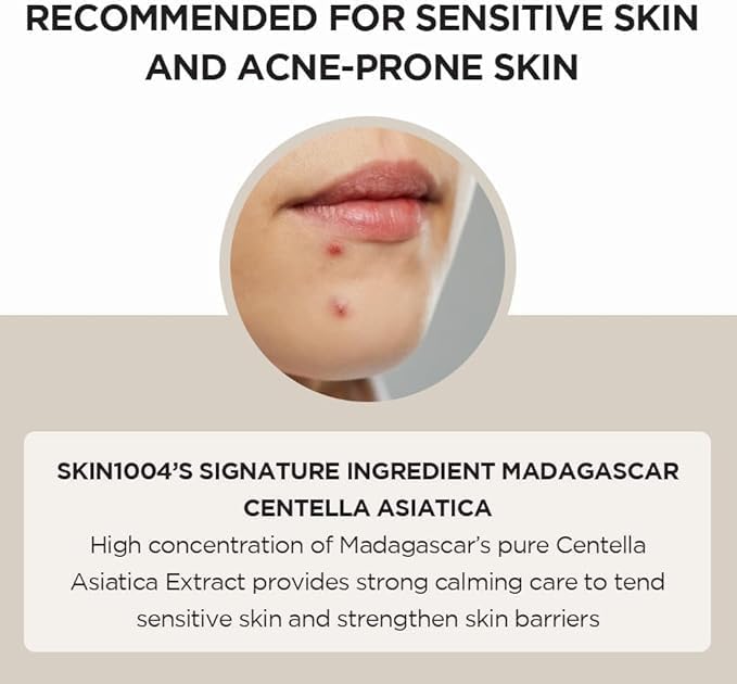 Skin1004 Madagascar Centella Asiatica 100 Ampoule (100ml or 3.38 floz) - Facial Serum - 100% Centella Asiatica Extract - for soothing sensitive and acne-prone skin
