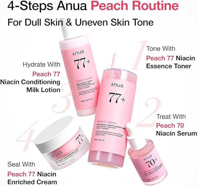 ANUA [Anua] Peach Suero De Niacinamide 70% 30ml l Tratamiento De Hiperpigmentación De Suero Facial Hidratante Iluminador Que Reduce La Melanina Belleza Limpia Diaria Cosmetico Coreano