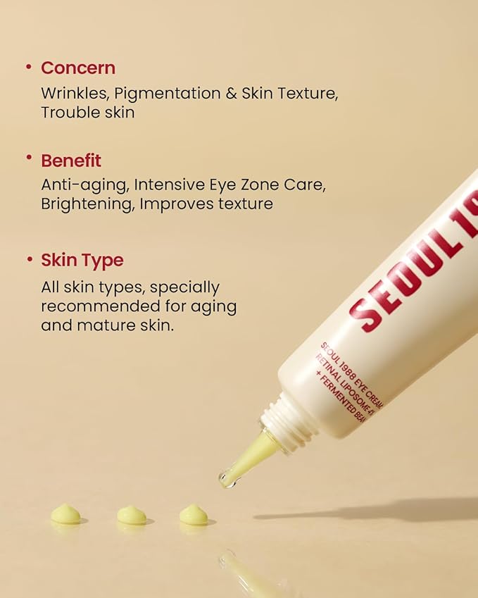 K-SECRET Crema Para Ojos Ksecret Seoul 1988: Liposoma De Retina Al 4% + Frijol Fermentado