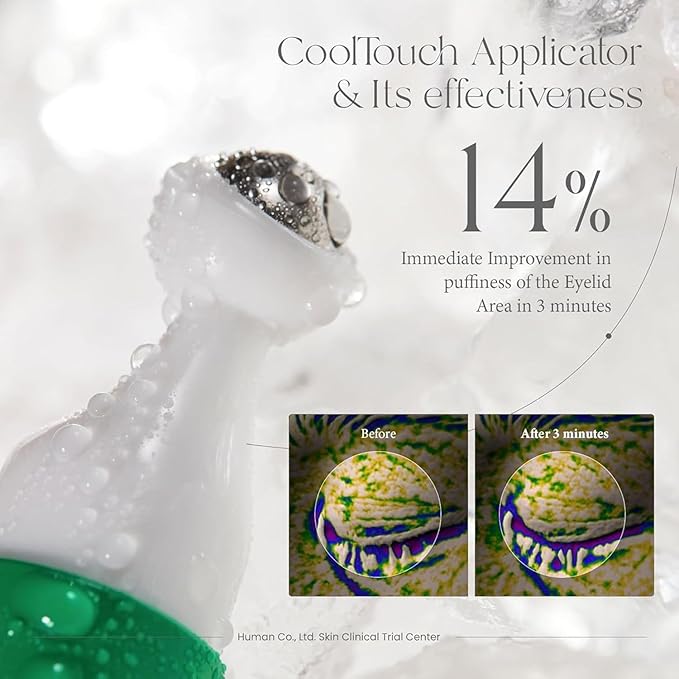 Suero de colágeno vegano para ojos con triple ácido hialurónico y complejo de 5 péptidos | Cuidado de las arrugas, reducción de líneas finas, iluminador | Cuidado de la piel coreano vegano y libre