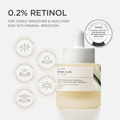 SKIN1004 Madagascar Centella Retinol 0.2 Boosting Shot Ampoule