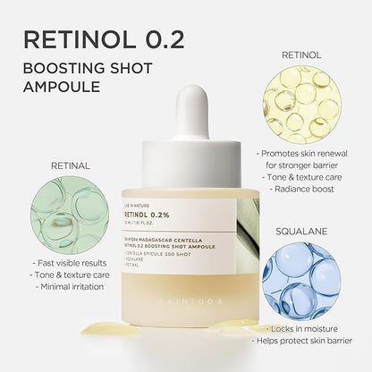 SKIN1004 Madagascar Centella Retinol 0.2 Boosting Shot Ampoule